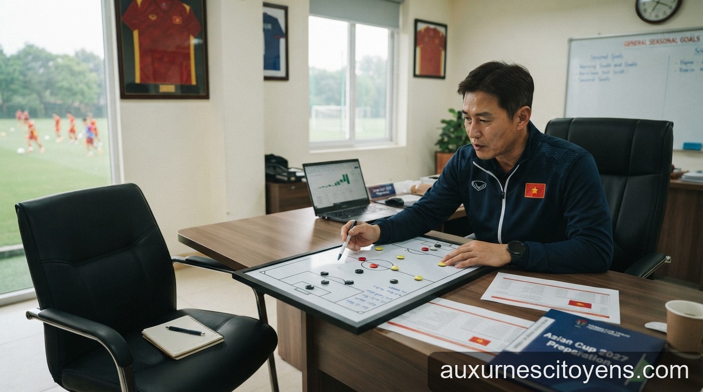 Sau FIFA ASEAN Cup 2026: HLV Kim Sang-sik và bài toán tìm 'cánh tay phải' mới cho Asian Cup 2027 - 2